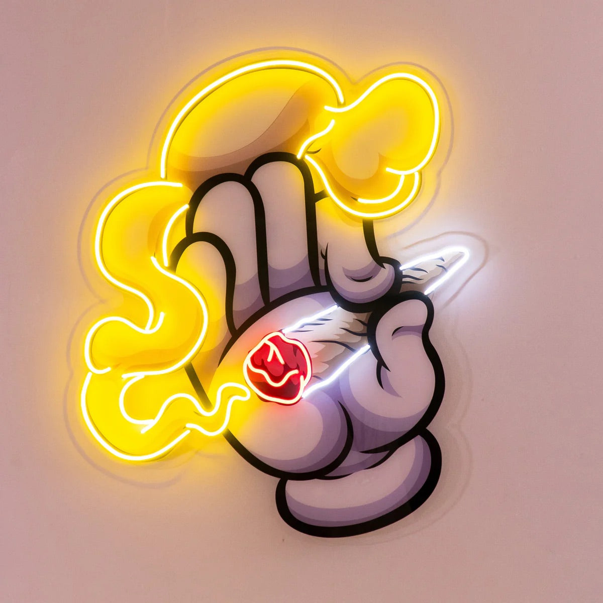 Hand Smoker Acrylic Artwork