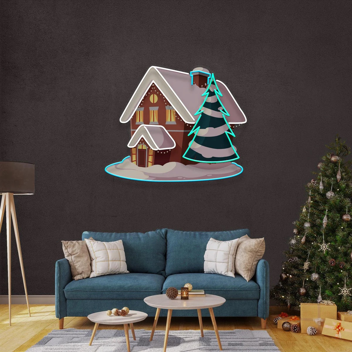 Winter House Pop Art