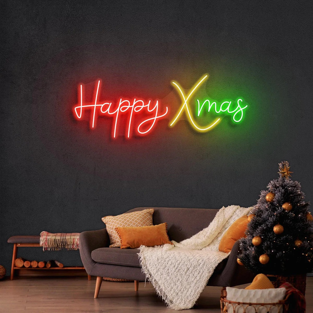 Happy Xmas LED Neon Sign