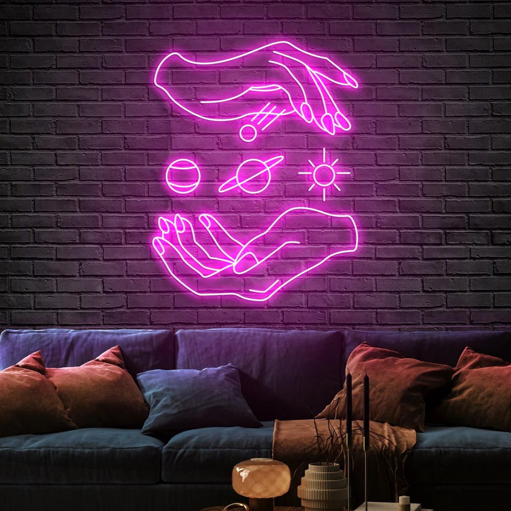 Magic Hands Neon Sign