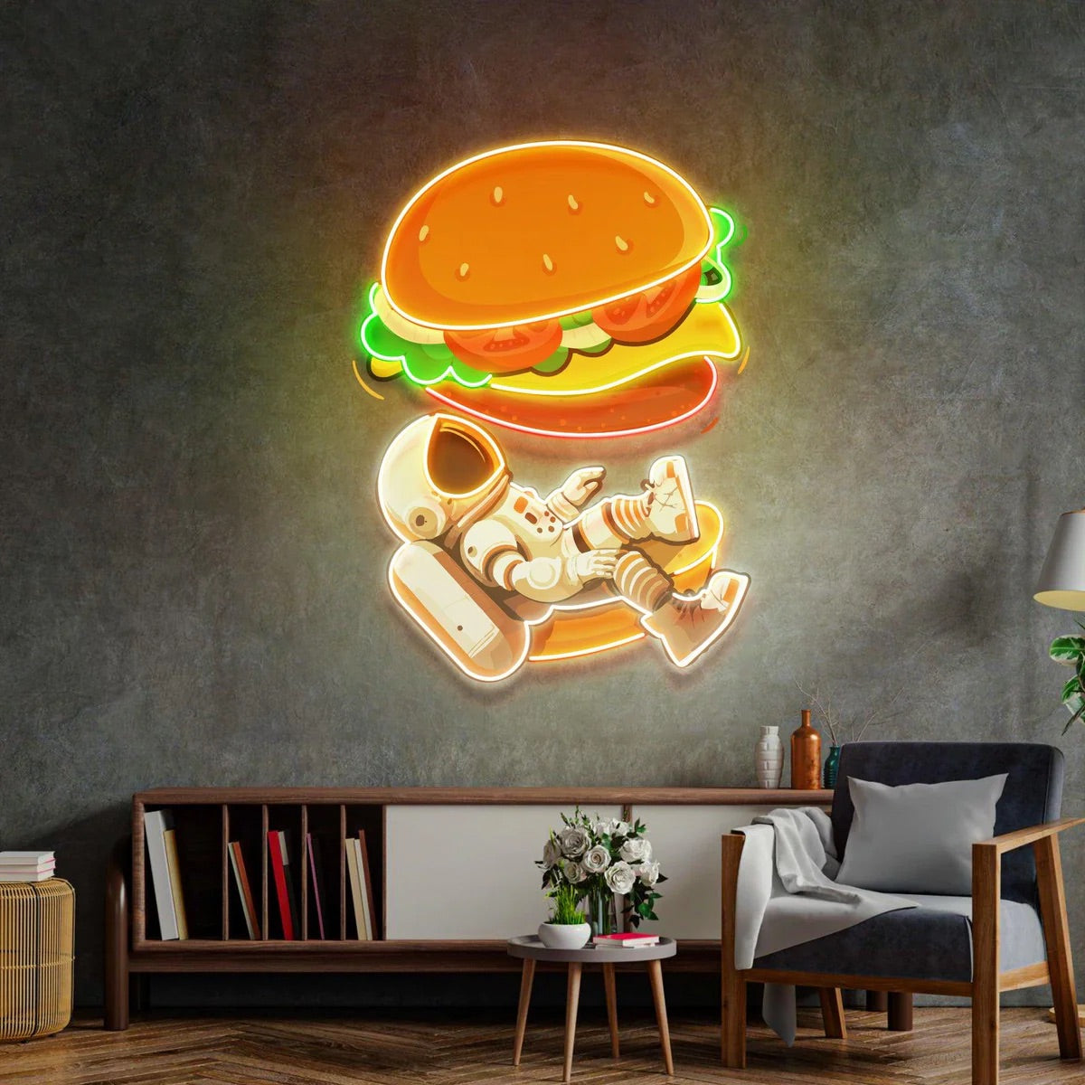 Astronaut Burger Pop art