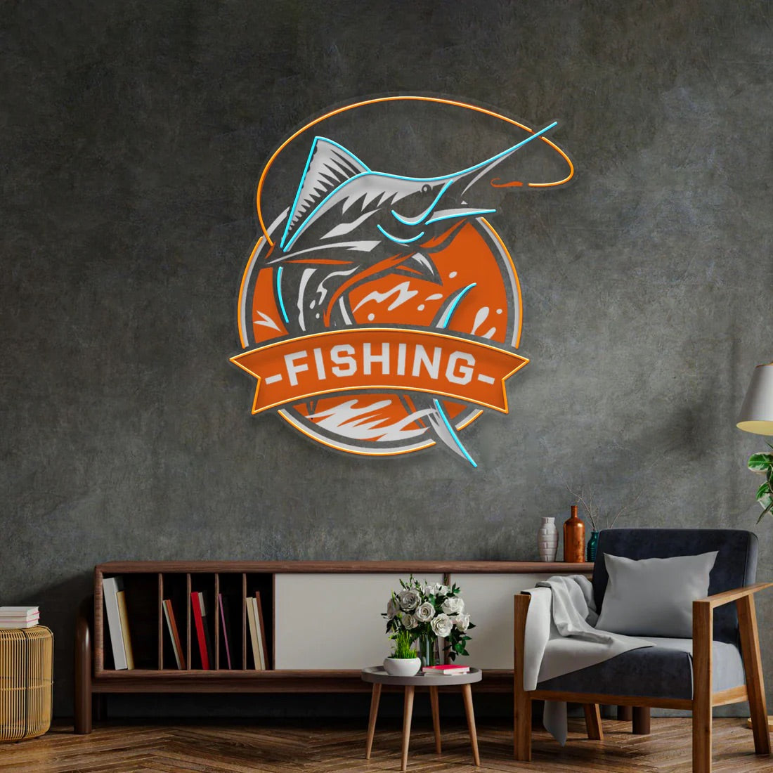 Blend with The Ocean Waves LED Neon Sign Light Pop Art
