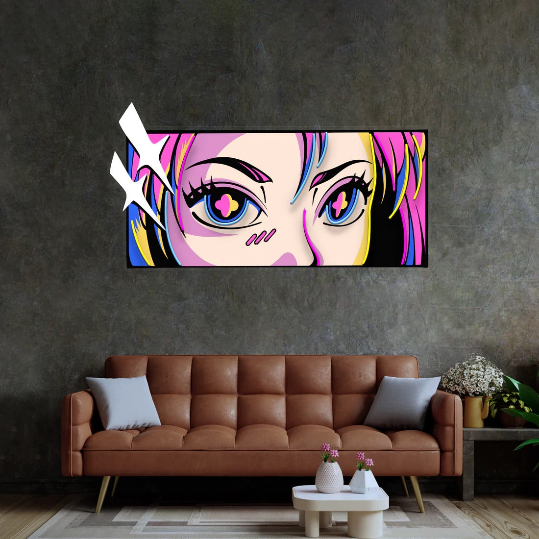 Passionate Eyes Sign Light Pop Art