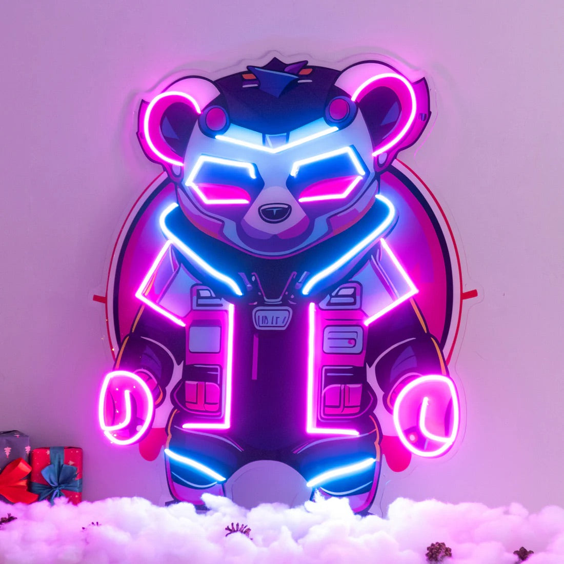 Cyberpunk Panda Pop Art
