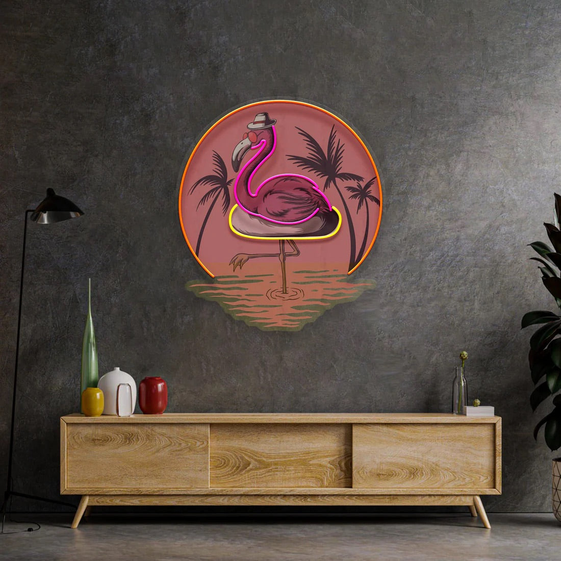 Flamingo Pop Art