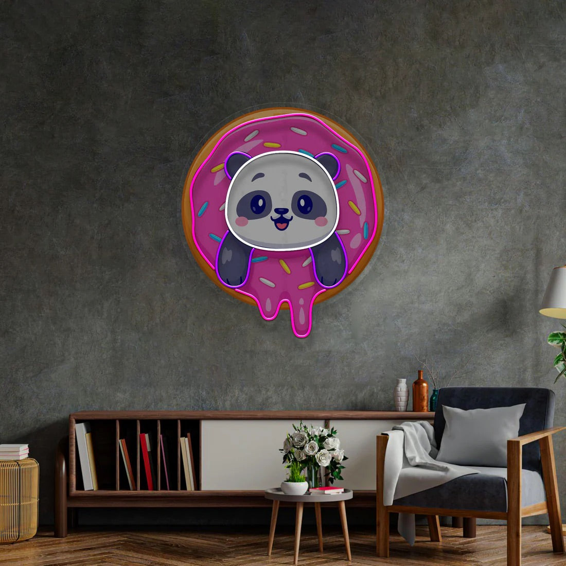 Panda Donut Acrylic Artwork