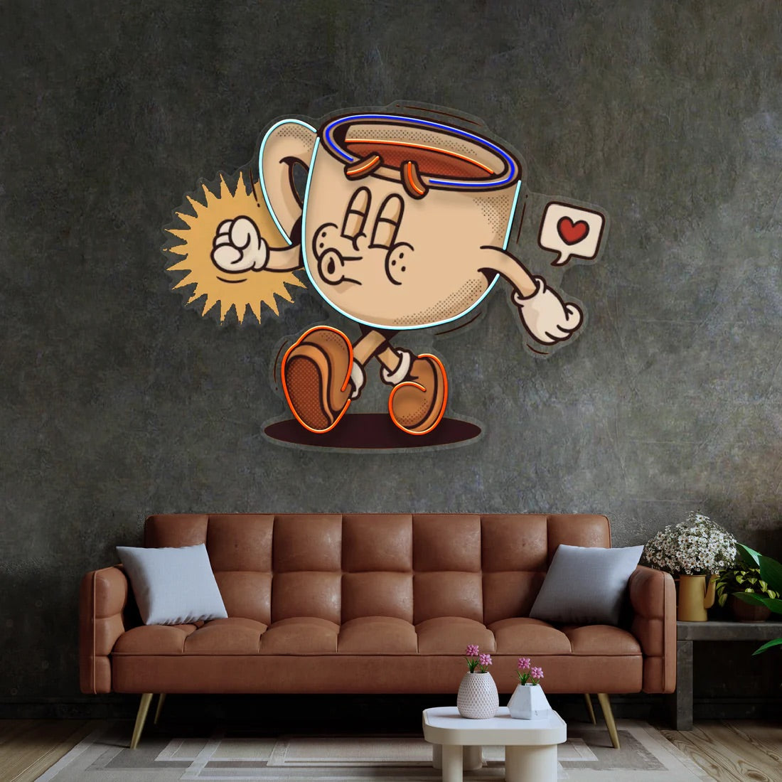 Coffee Cup Cute Trendy Retro Pop Art
