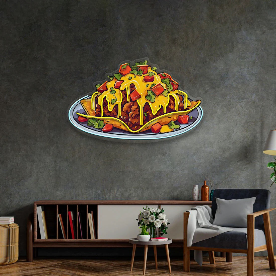 Chili Cheese Nachos Pop Art