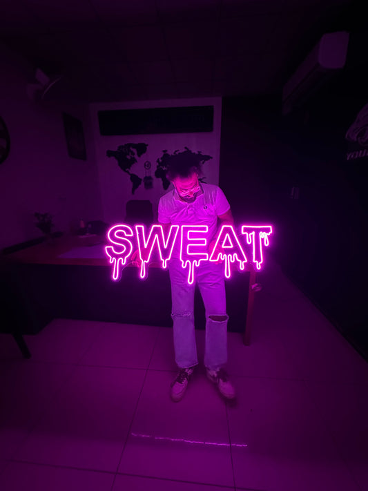 Sweat Neon Sign for Gym