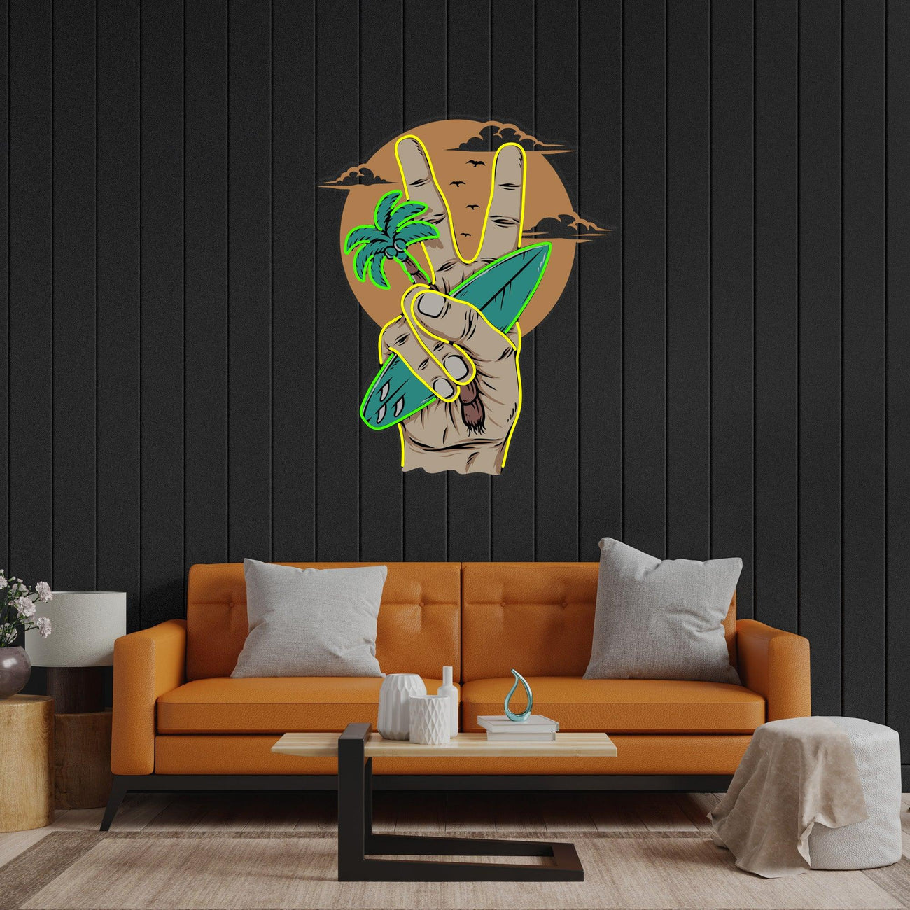 The Beach Led Neon Acrylic Artwork Write Review