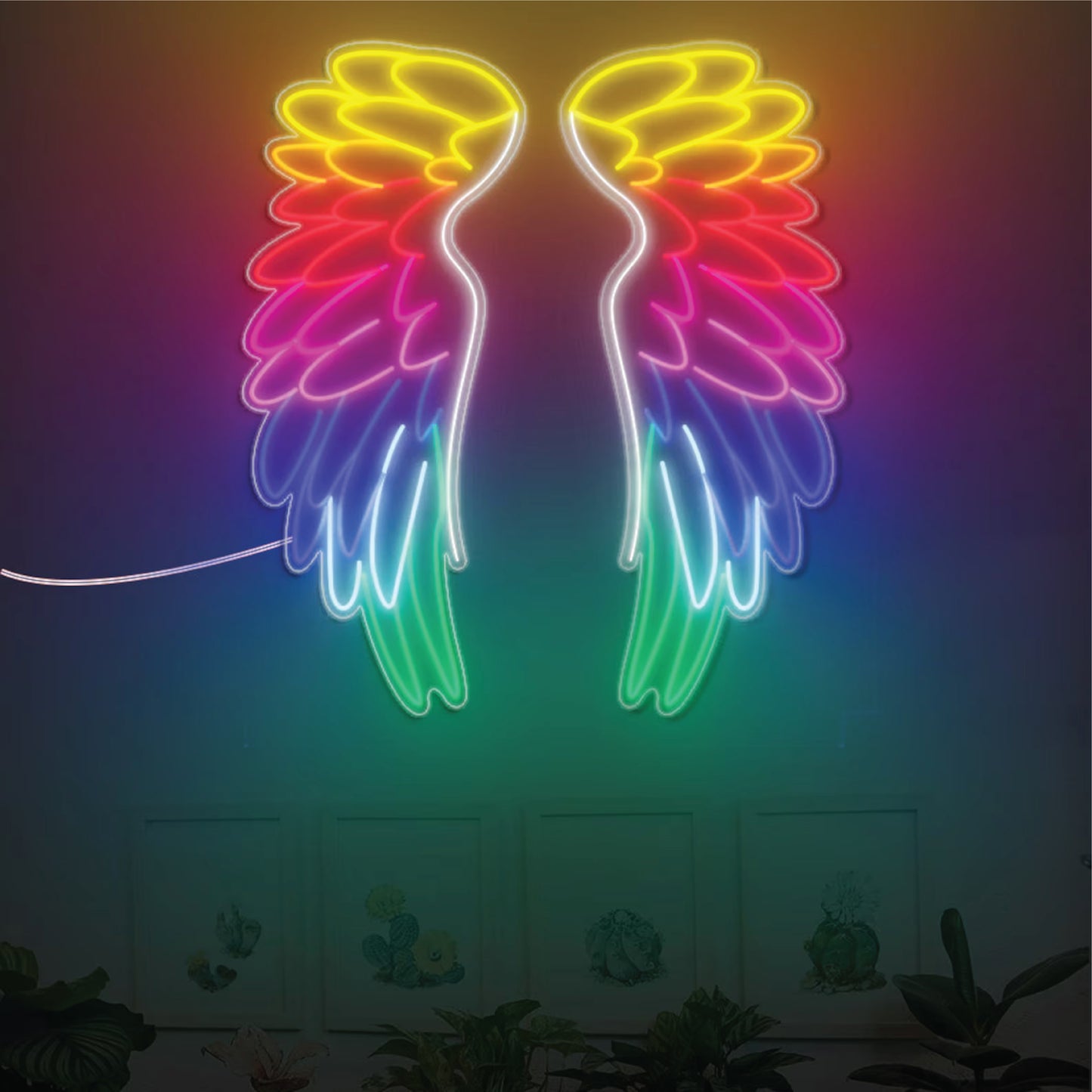 Multi-Angel Neon Wings