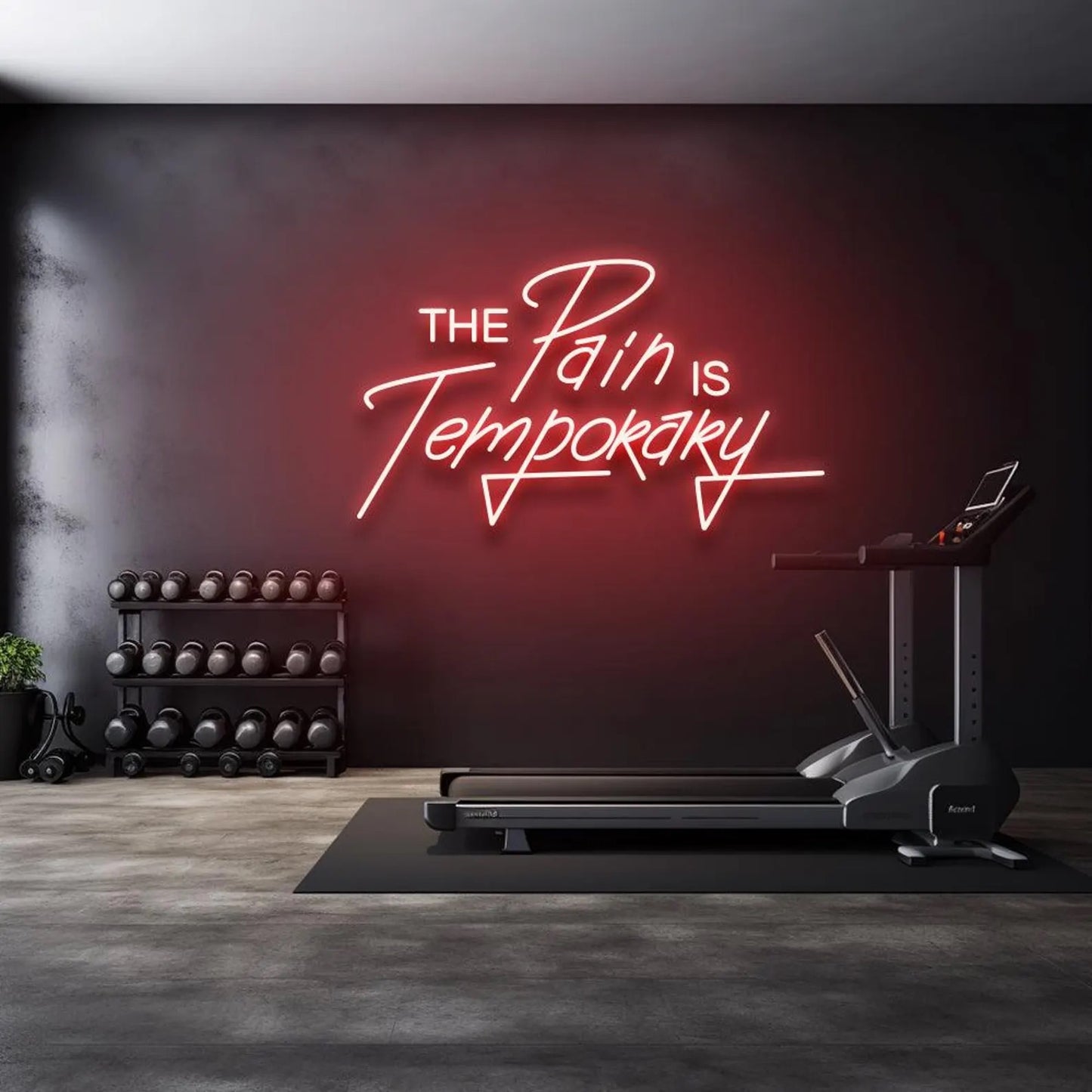 The pain is Temporary Neon Sign