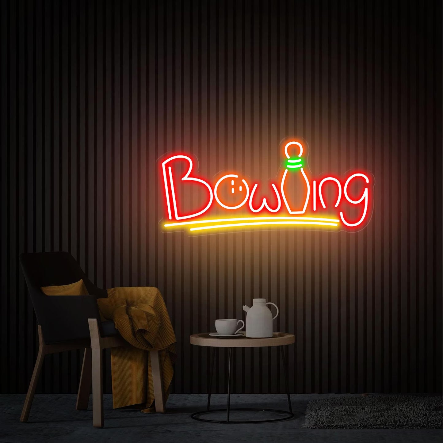 Bowling Neon Sign