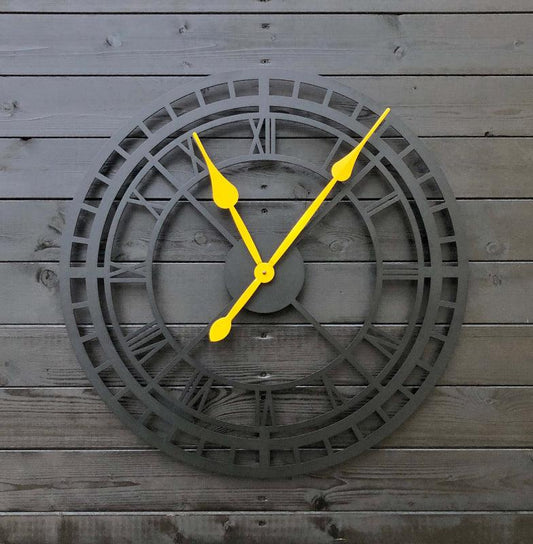 yellow rail clock - Makkar & Brothers