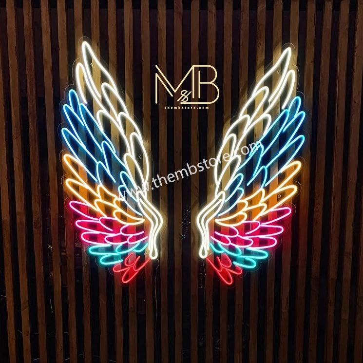 Neon Wings 48 x 48 inches