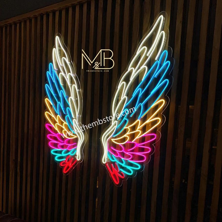 Neon Wings 48 x 48 inches