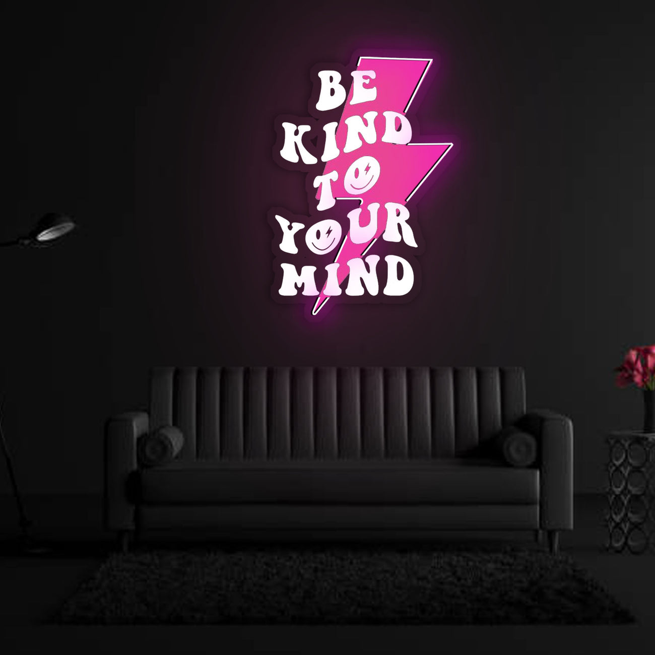 Be Kind to Your Mind Neon Artwork