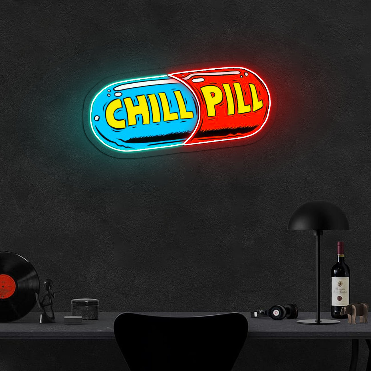 Chill Pill Neon Artwork