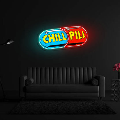 Chill Pill Neon Artwork