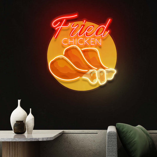 Custom  Fried Chiken Neon Sign Light Artwork