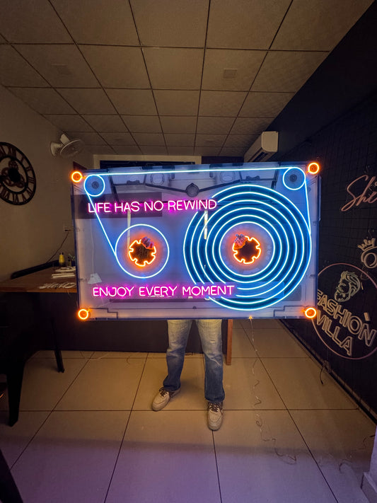 Cassettee Neon Artwork Sign