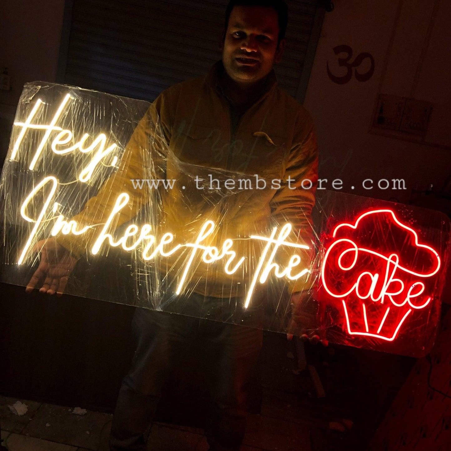 I m here for the Cake Neon | Neon for Bakery