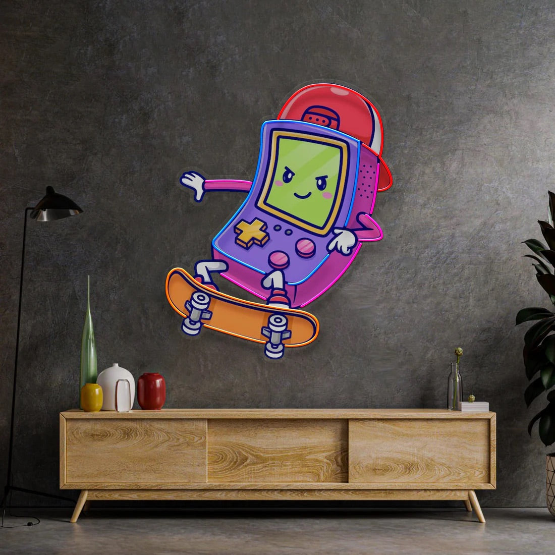 Cute Game Controller Led Neon Sign Pop Art