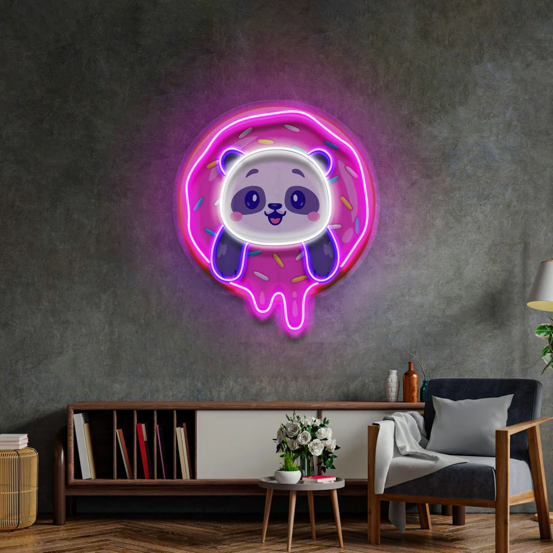 Panda Donut Acrylic Artwork