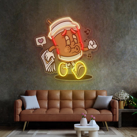 Coffee Cup Retro Pop Art