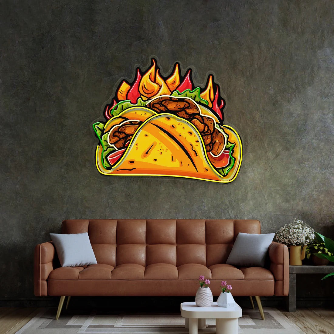 Tacos Led Neon Acrylic Artwork