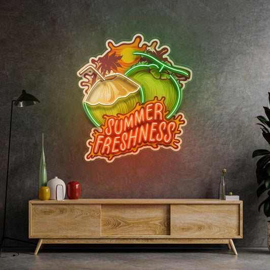 Summer Freshness Coconut Pop Art