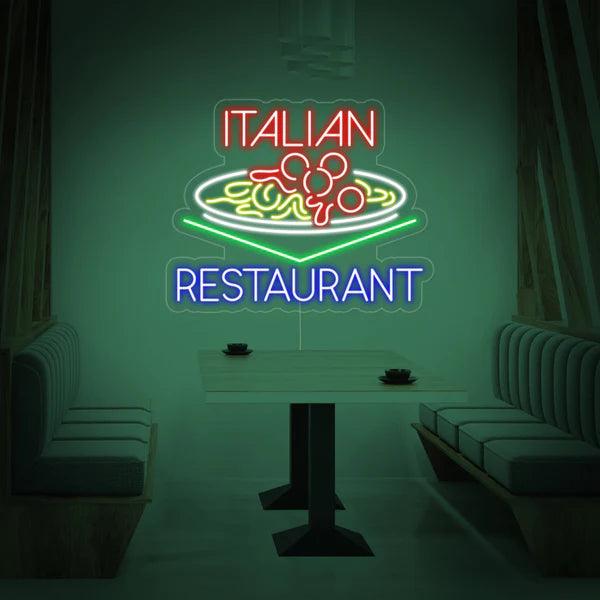 Italian Restaurant Neon Sign - Makkar & Brothers