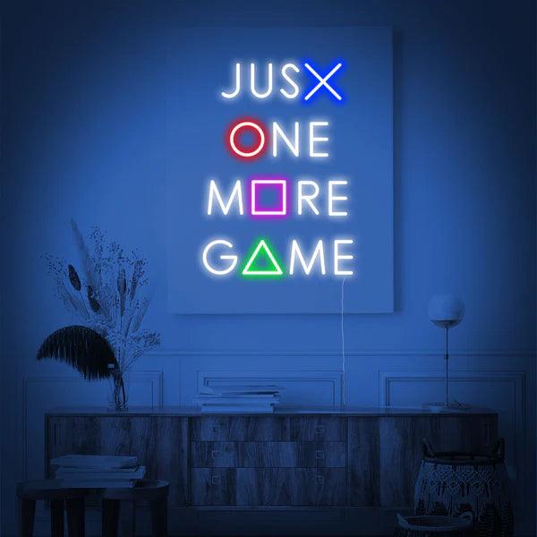 Just One More Game Neon Sign - Makkar & Brothers