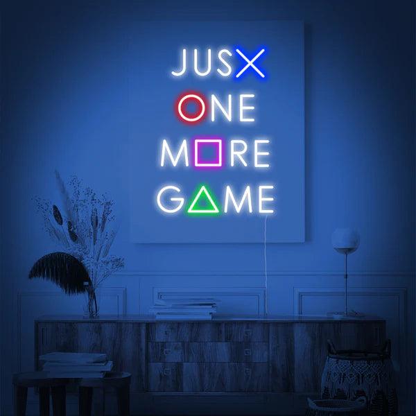 Just One More Game Neon Sign
