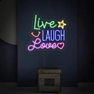 Live Laugh Love Neon Sign - Makkar & Brothers