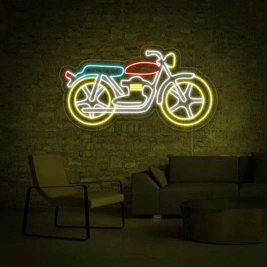 Bullet Neon Sign | Motorbike Neon Sign Board - Makkar & Brothers
