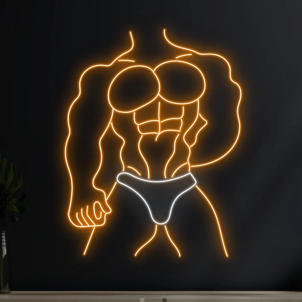 Muscle Building Sign Muscle Man Body Building Neon Sign – The MB Store