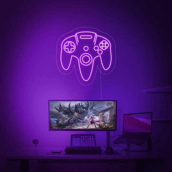Game Detailed Controller Neon Sign