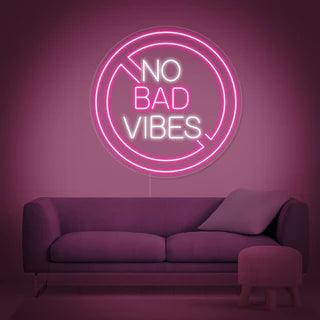 No Bad Vibes Neon Sign - Makkar & Brothers