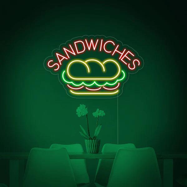 Sandwiches Neon Sign - Makkar & Brothers