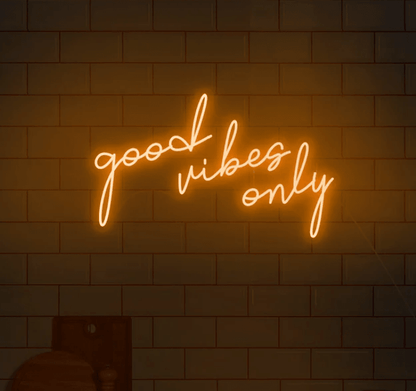 Good Vibes Only Neon Sign