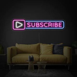 Subscribe Neon Sign | Youtube Neon Sign