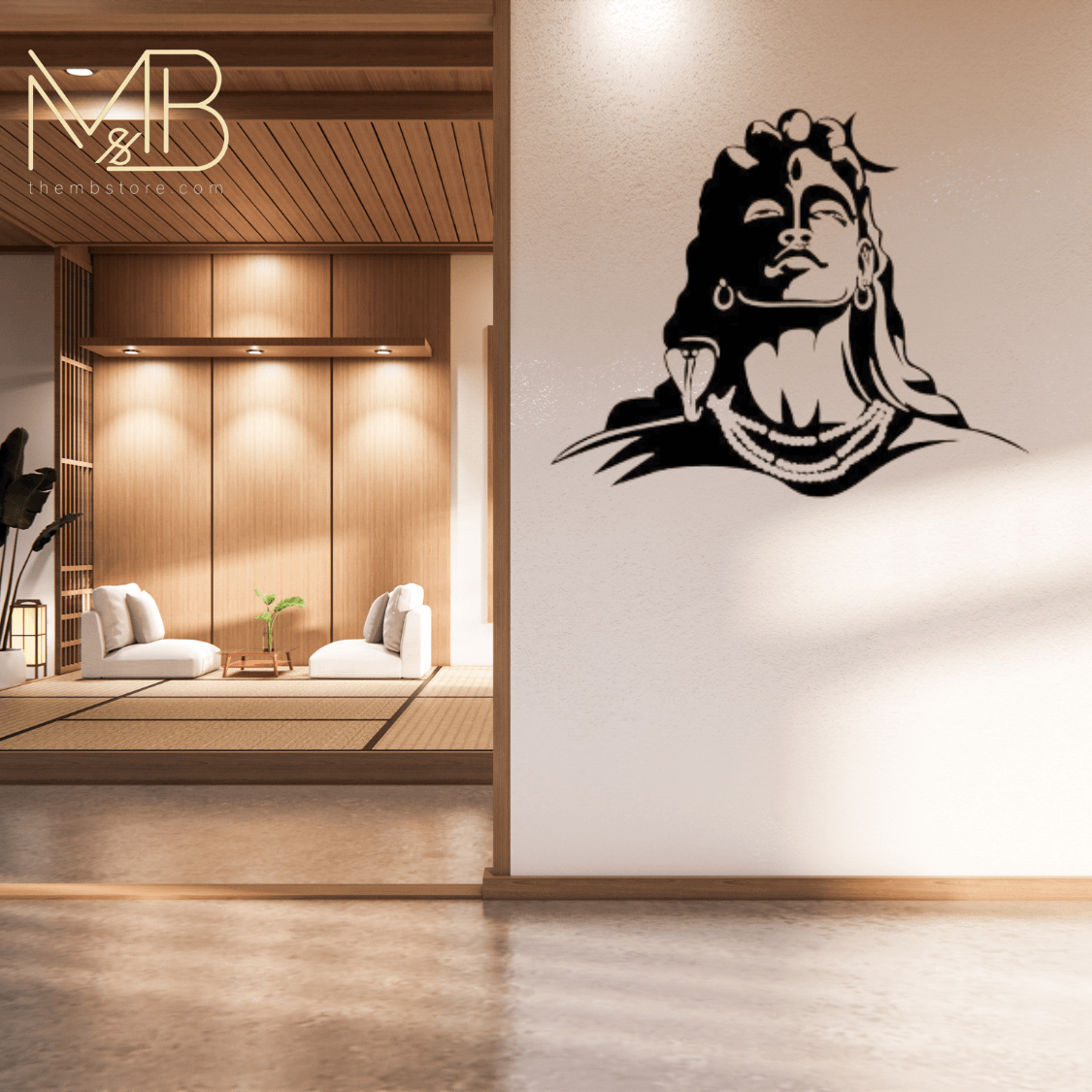 adiyogi wall art for living room