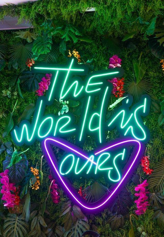 The World is Yours neon sign - Makkar & Brothers