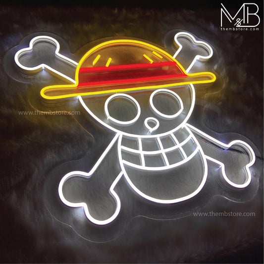 Skull Neon | Jolly Roger Neon Sign - Makkar & Brothers