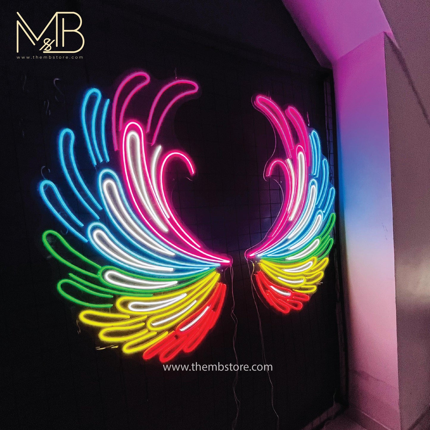 Multicolor Butterfly Wings 48 x 52 inches - Makkar & Brothers