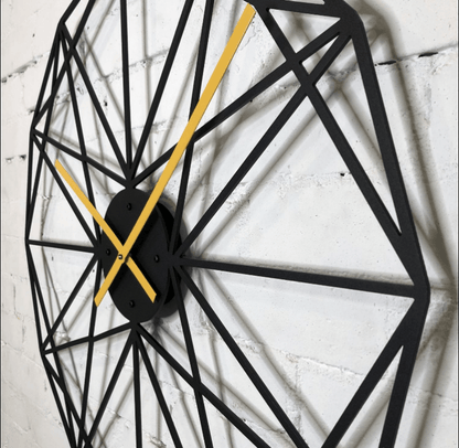 Matte yellow clock
