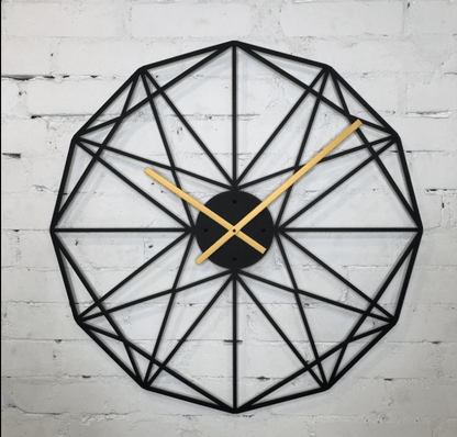 Matte yellow clock
