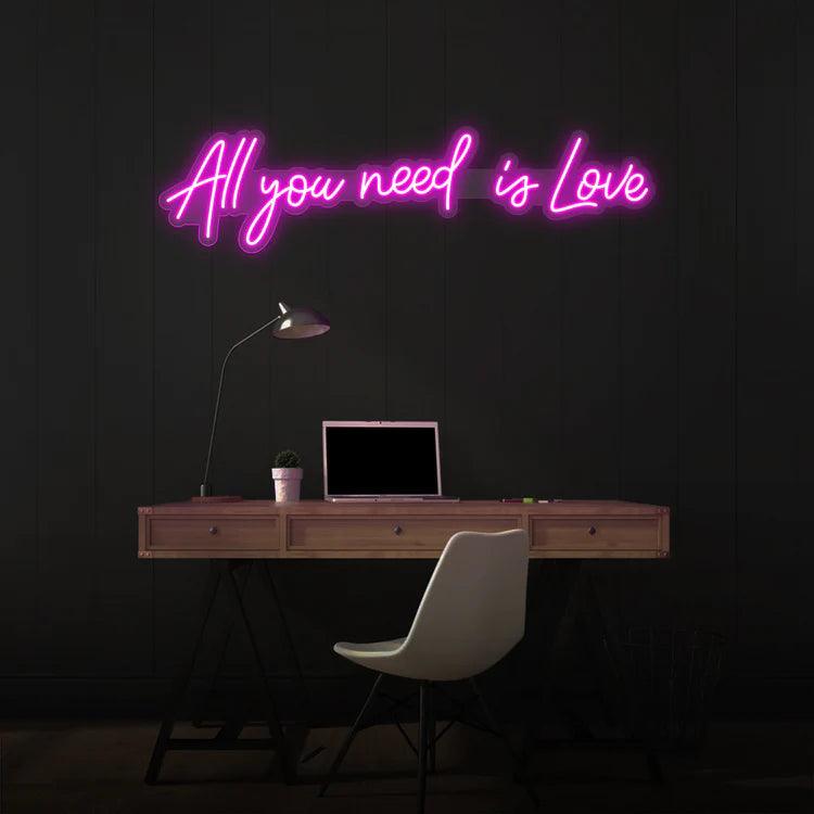 All You Need is Love Neon Sign