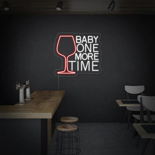 Baby one more time neon sign | Neon for Bar | Neon for cafe - Makkar & Brothers